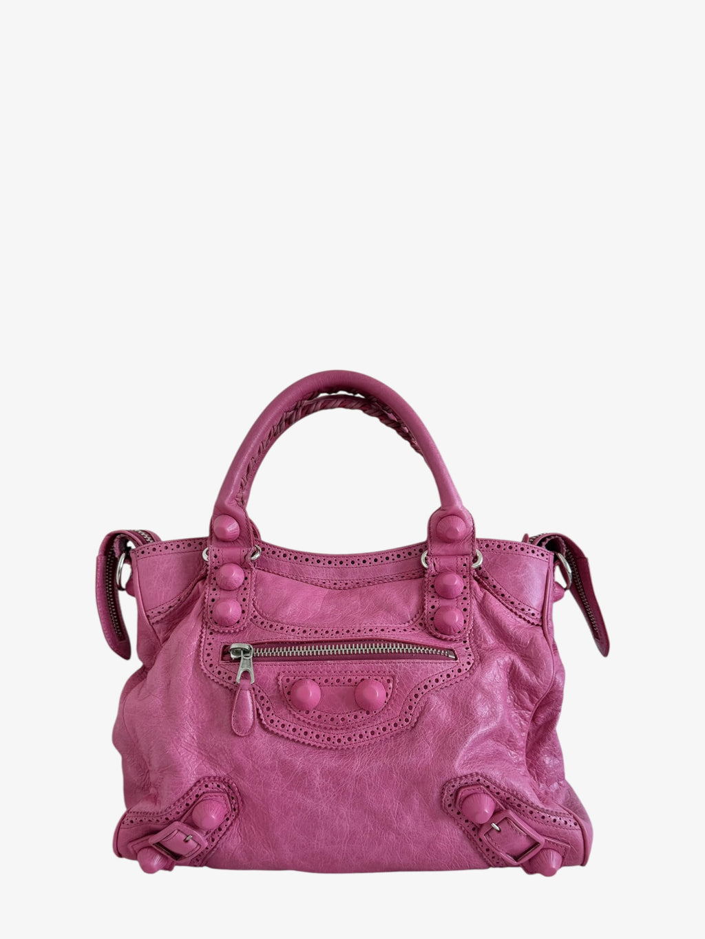 Balenciaga Motocross Giant 21 City Pink Lambskin