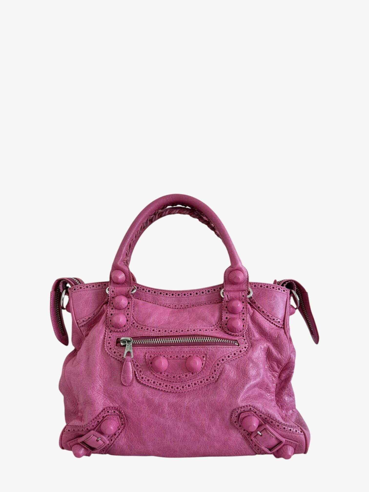 Balenciaga Motocross Giant 21 City Pink Lambskin