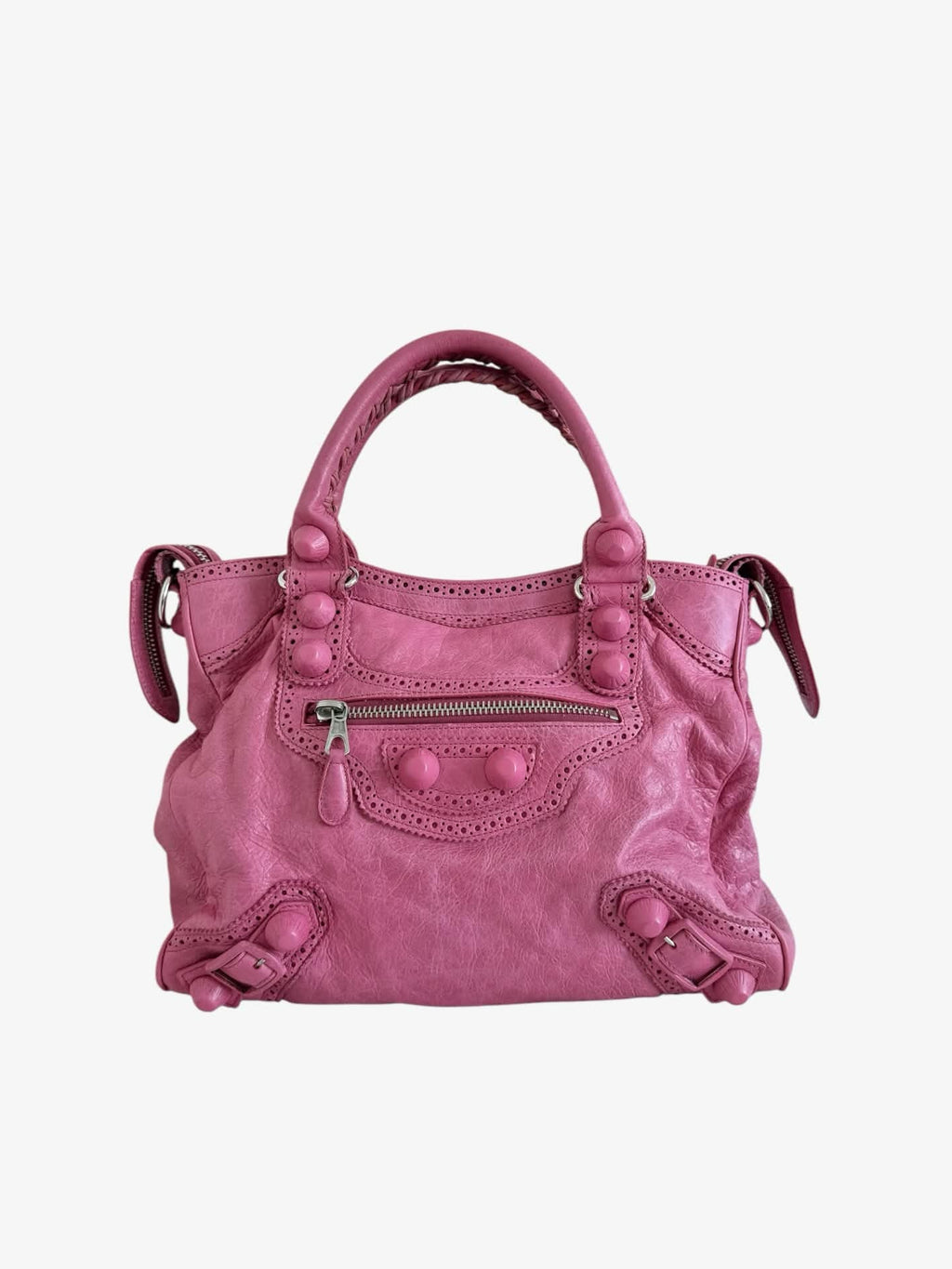 Balenciaga Motocross Giant 21 City Pink Lambskin