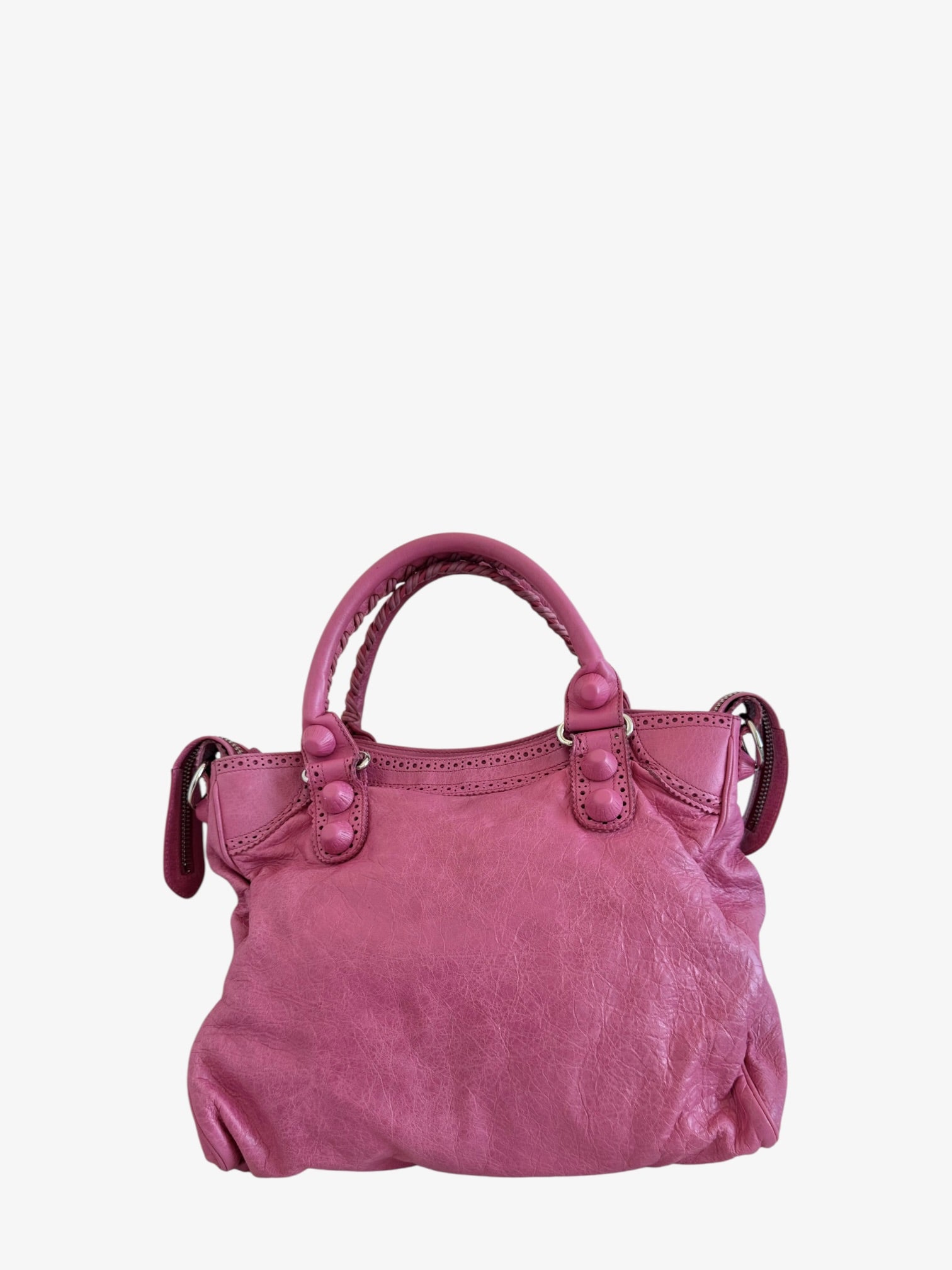 Balenciaga Motocross Giant 21 City Pink Lambskin