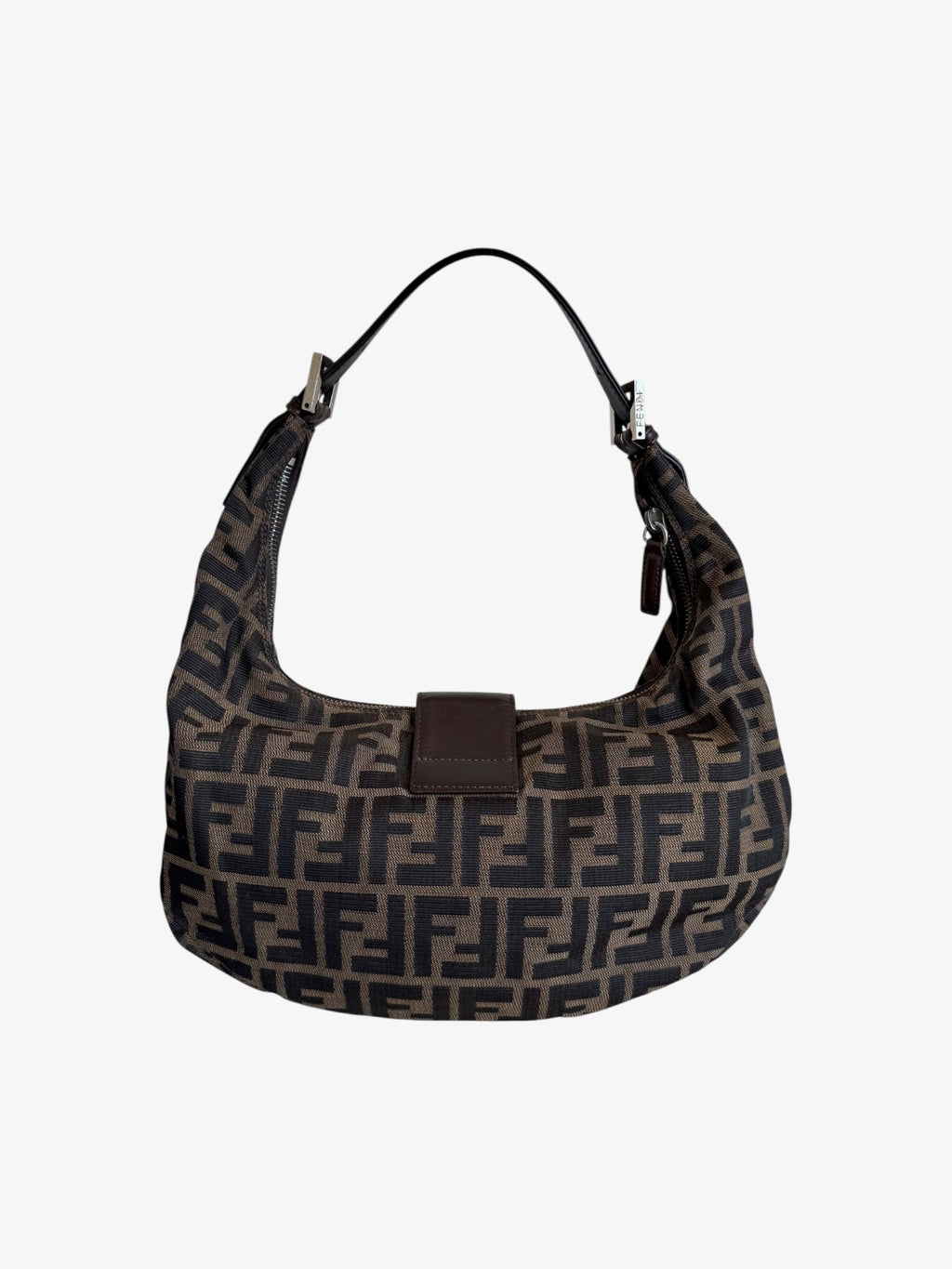 Fendi Zucca Croissant Shoulder Bag