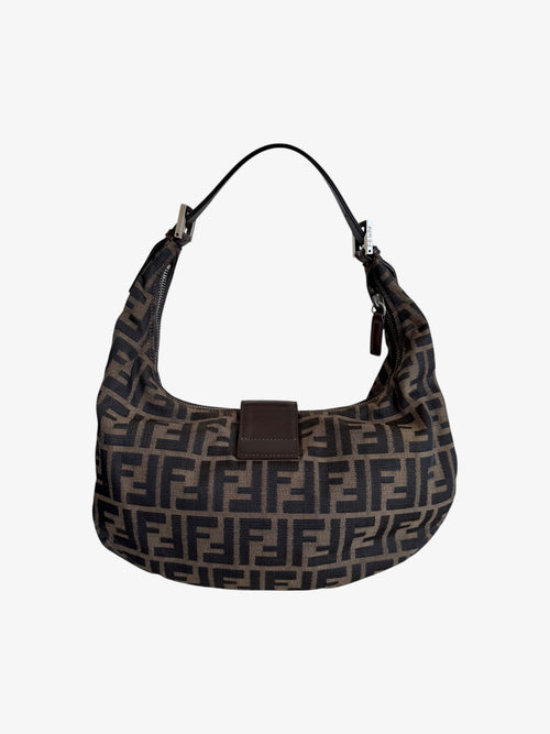 Fendi Zucca Croissant Shoulder Bag