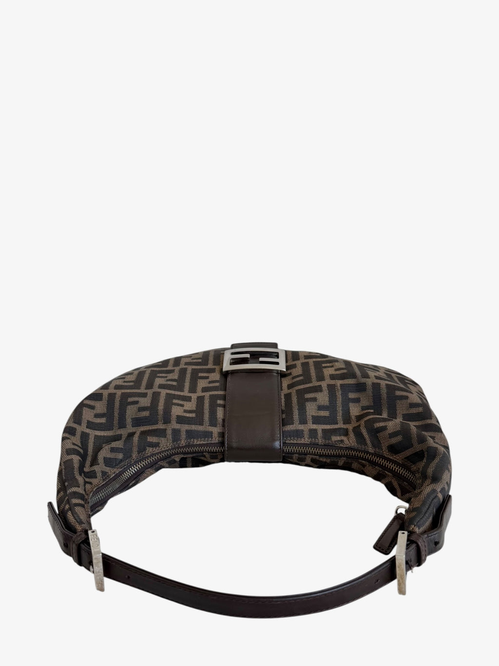 Fendi Zucca Croissant Shoulder Bag