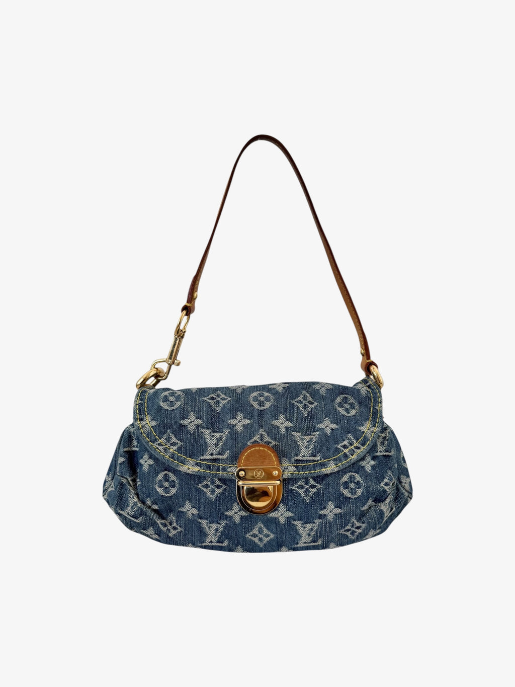 Louis Vuitton Denim Mini Pleaty Shoulder Bag