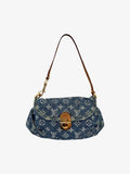 Louis Vuitton Denim Mini Pleaty Shoulder Bag