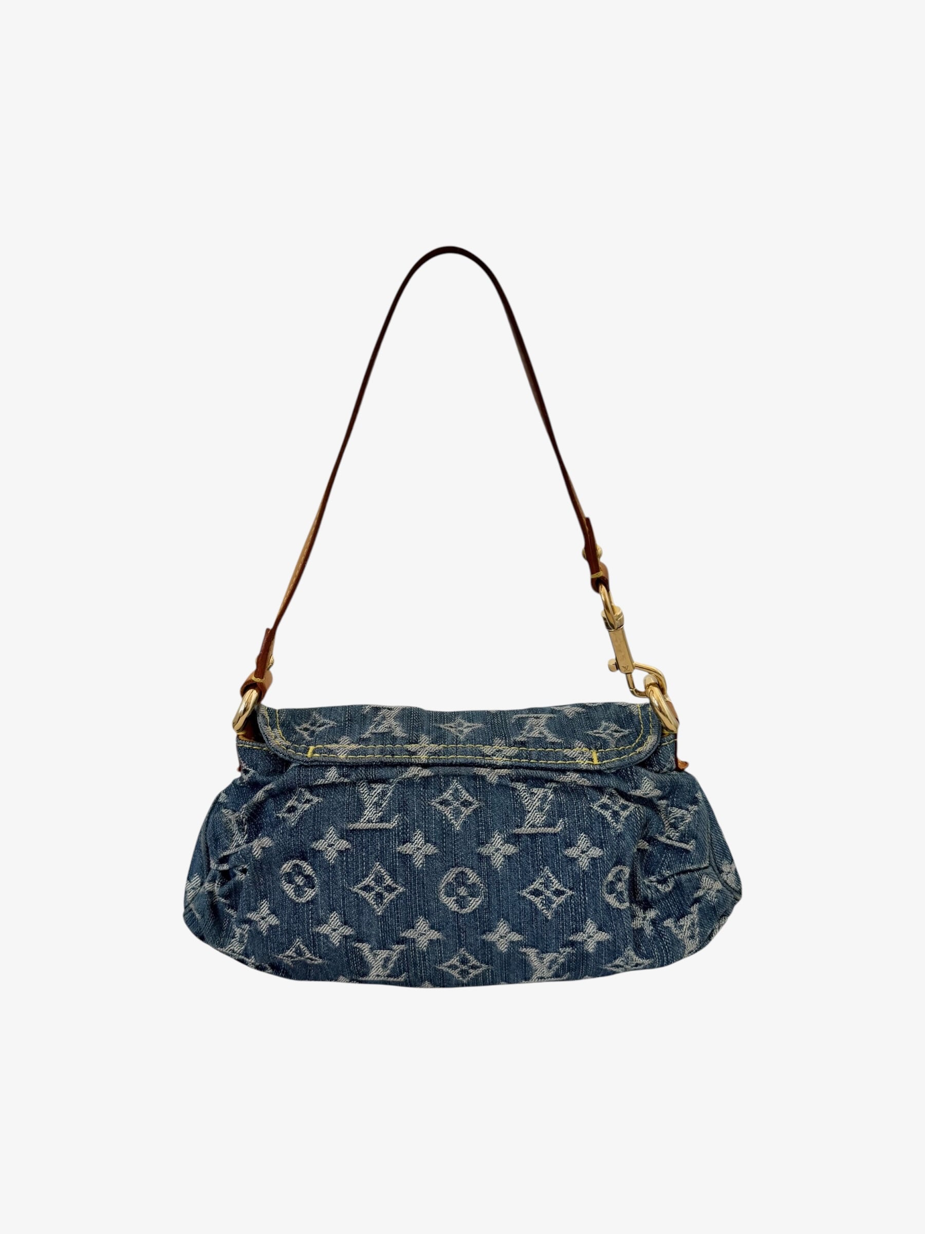 Louis Vuitton Denim Mini Pleaty Shoulder Bag