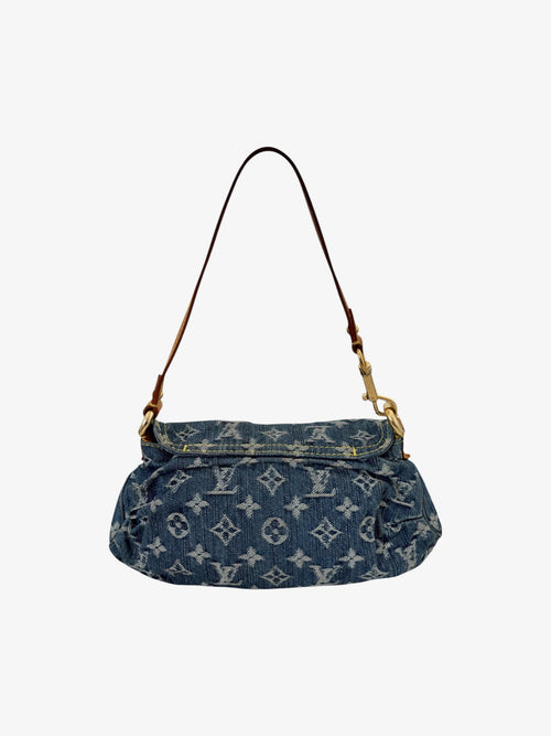 Louis Vuitton Denim Mini Pleaty Shoulder Bag