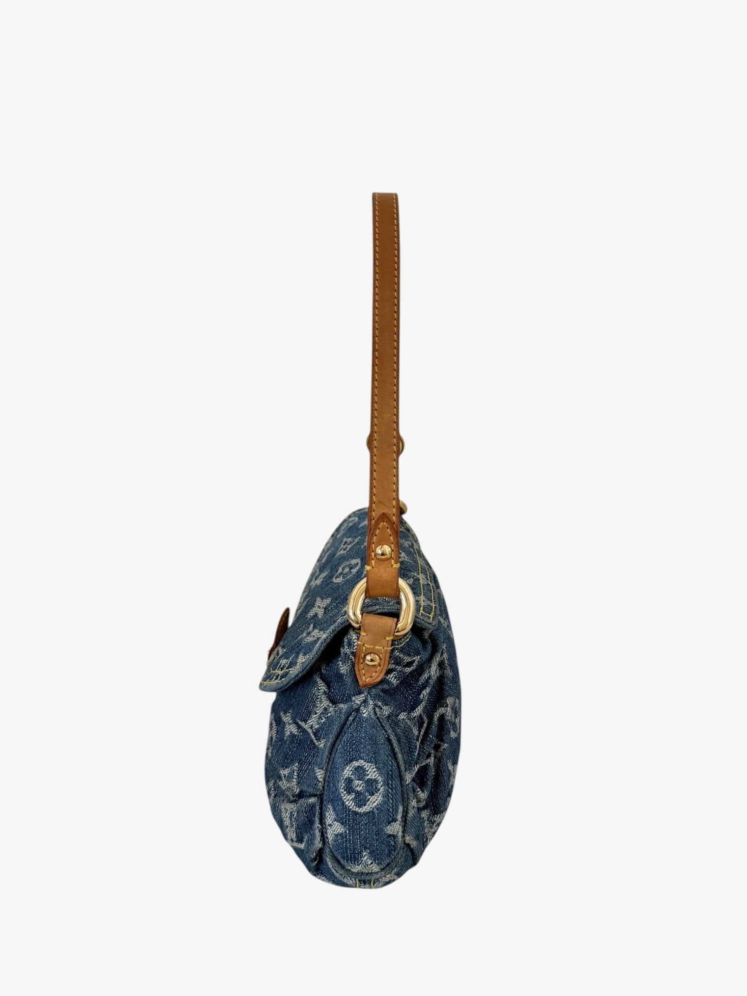 Louis Vuitton Denim Mini Pleaty Shoulder Bag