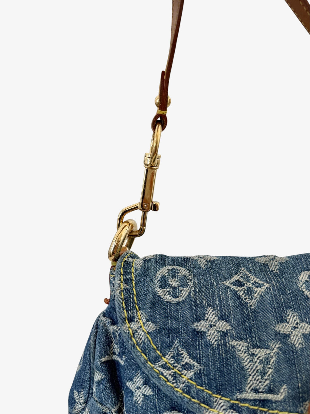 Louis Vuitton Denim Mini Pleaty Shoulder Bag