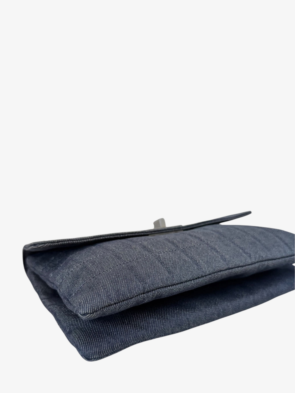 Chanel Quilted Denim Chain Shoulder Bag