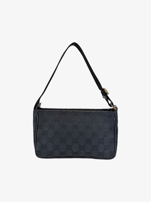 Gucci GG Canvas Shoulder Bag Black