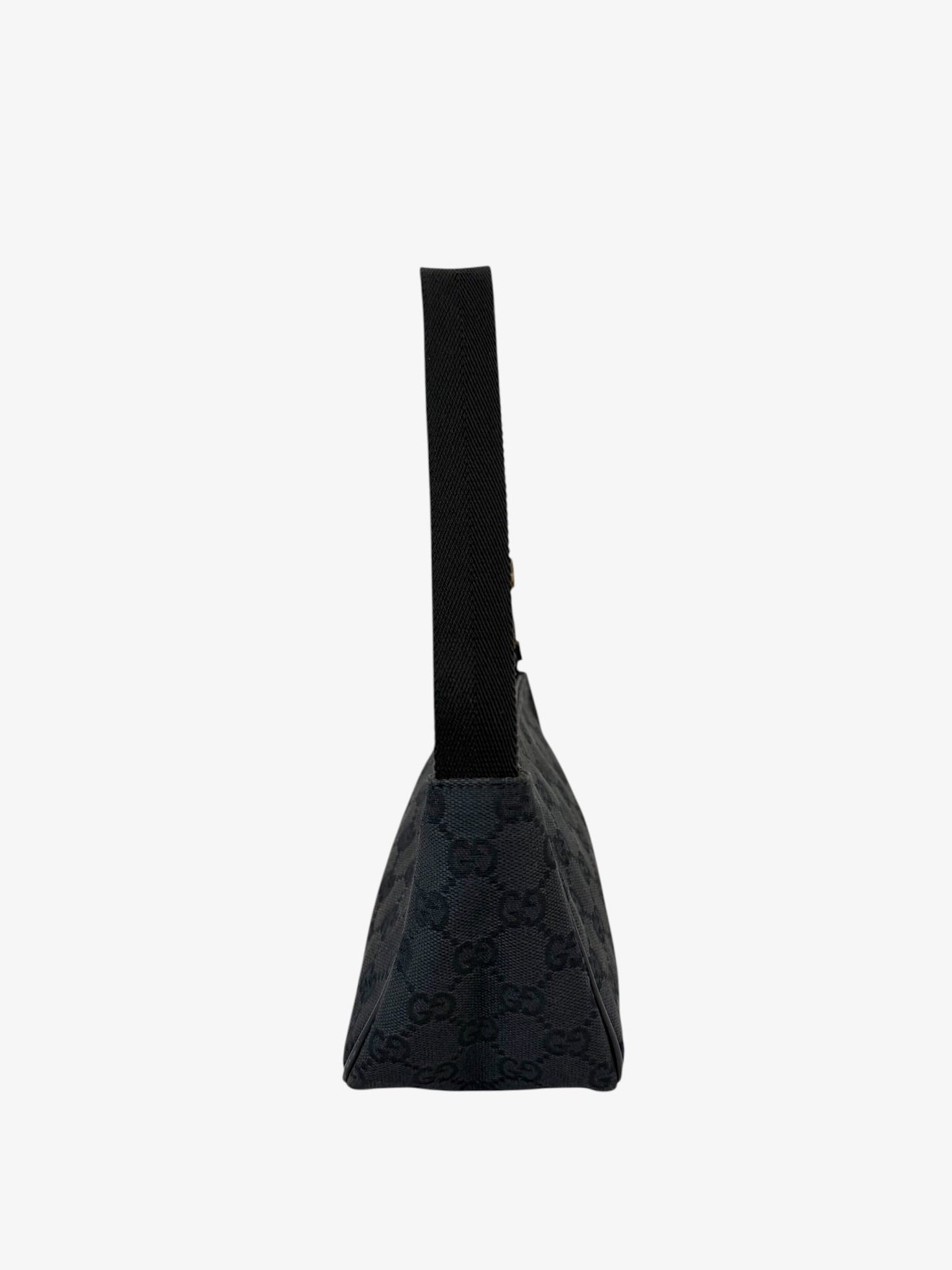 Gucci GG Canvas Shoulder Bag Black