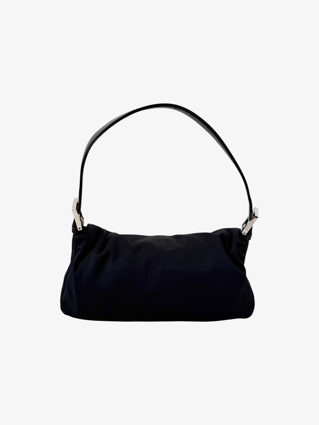 Fendi Zucca Neoprene Baguette Bag Black