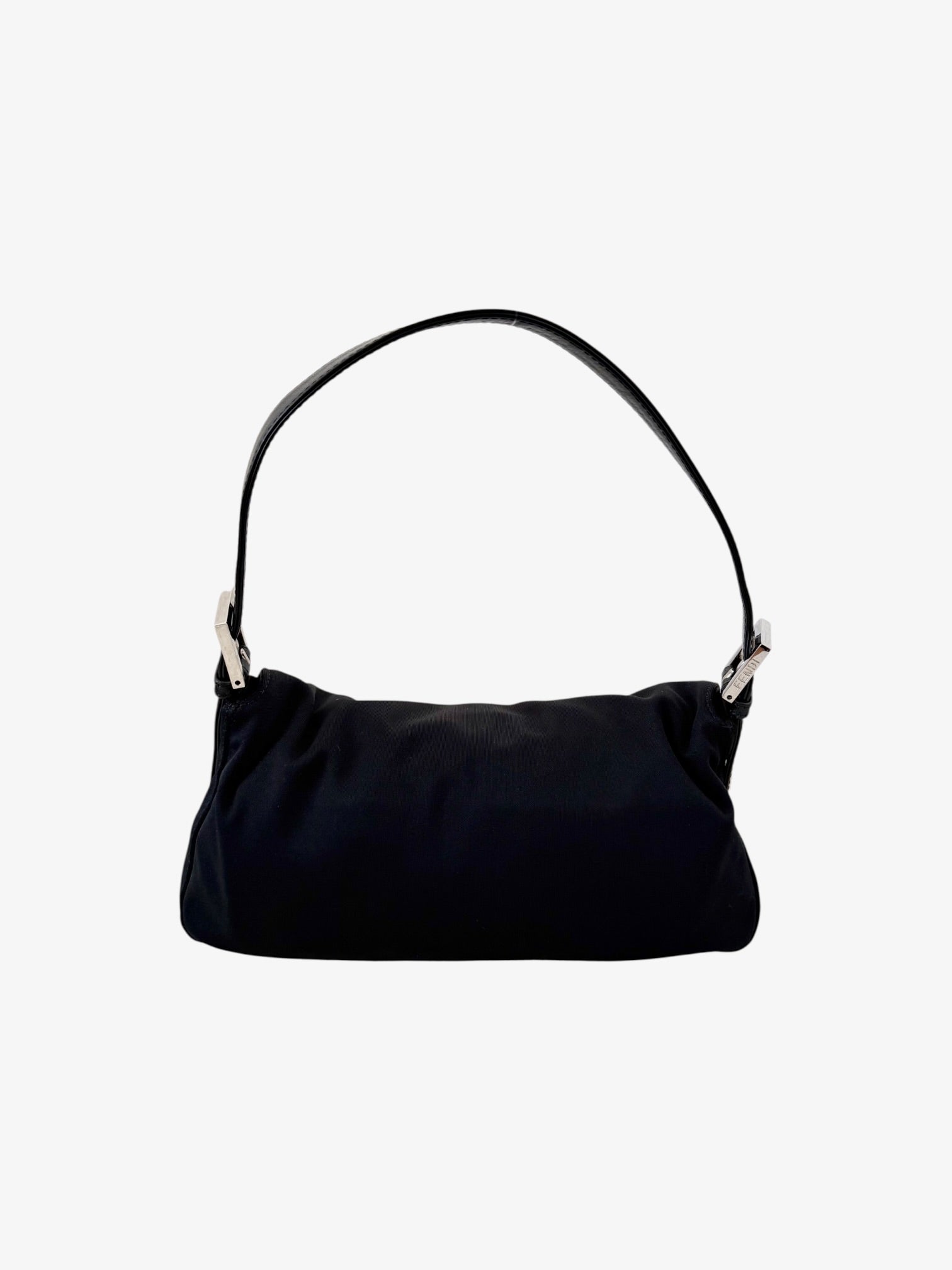 Fendi Zucca Neoprene Baguette Bag Black