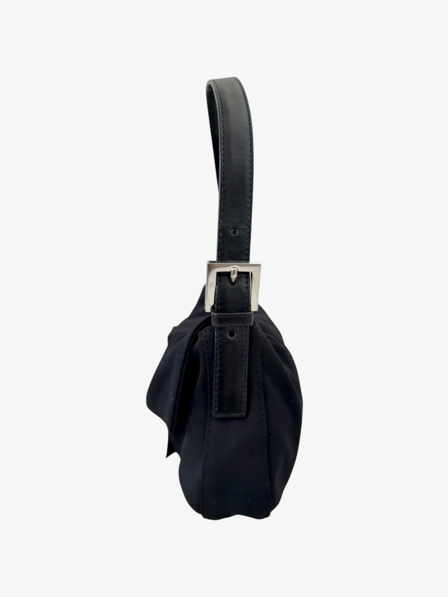 Fendi Zucca Neoprene Baguette Bag Black