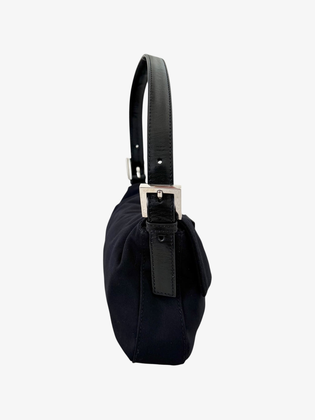 Fendi Zucca Neoprene Baguette Bag Black