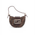 Fendi Zucca Mini Half Moon Baguette