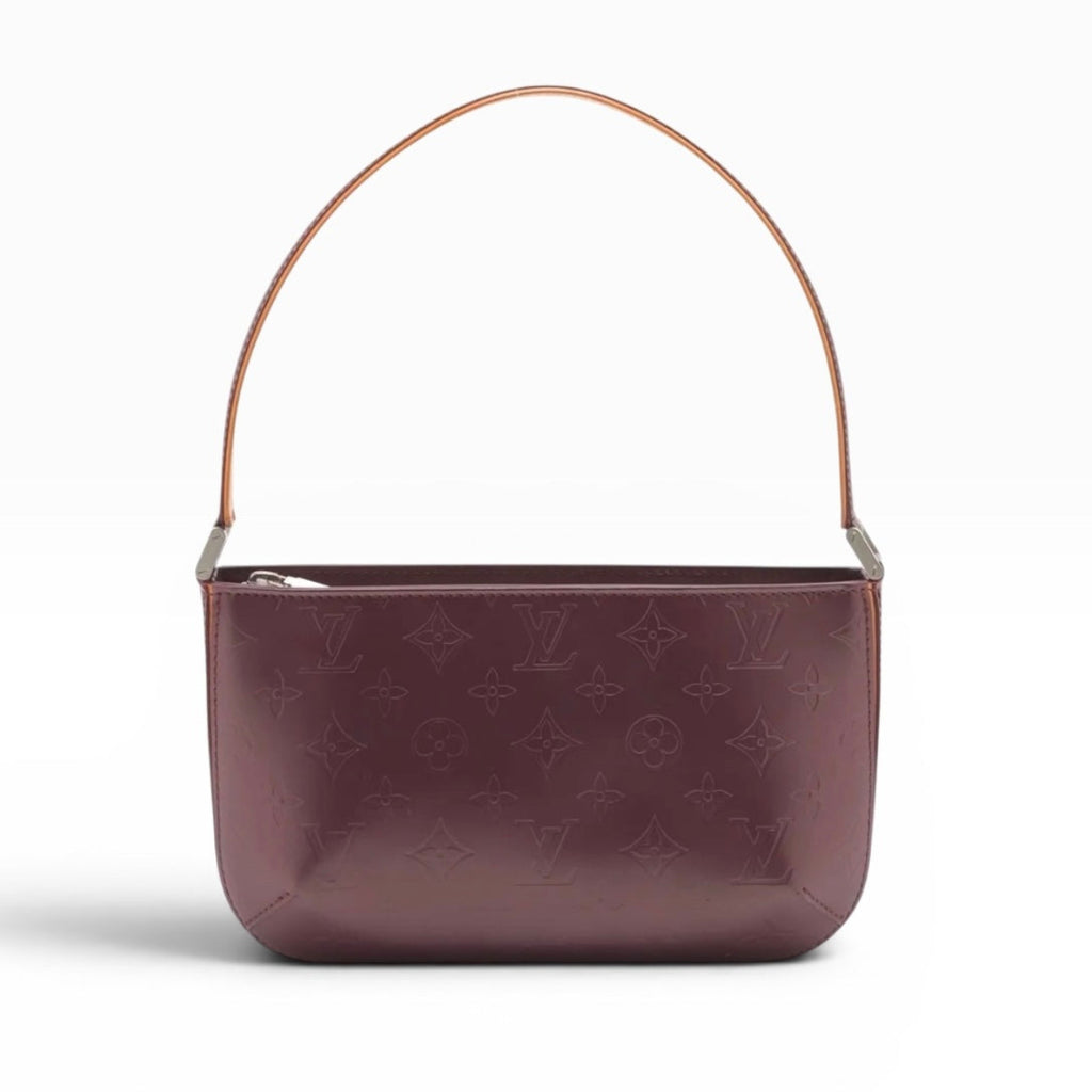 Louis Vuitton Monogram Mat Fowler Maroon Shoulder Bag