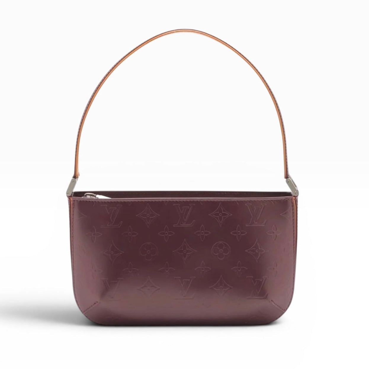 Louis Vuitton Monogram Mat Fowler Maroon Shoulder Bag