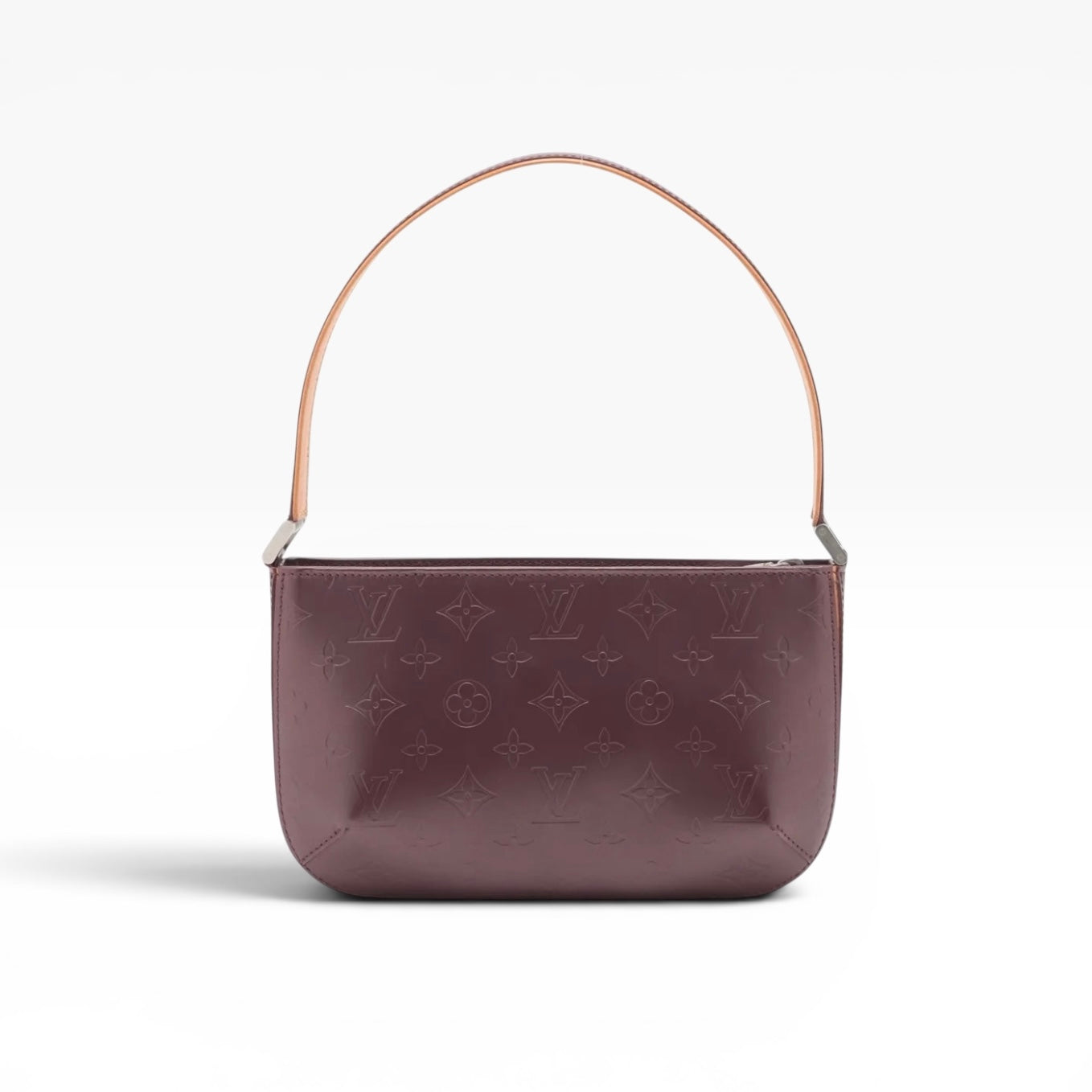 Louis Vuitton Monogram Mat Fowler Maroon Shoulder Bag