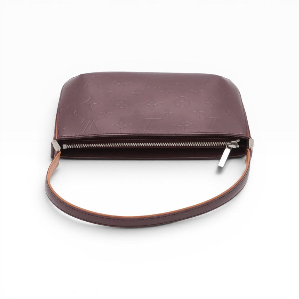 Louis Vuitton Monogram Mat Fowler Maroon Shoulder Bag