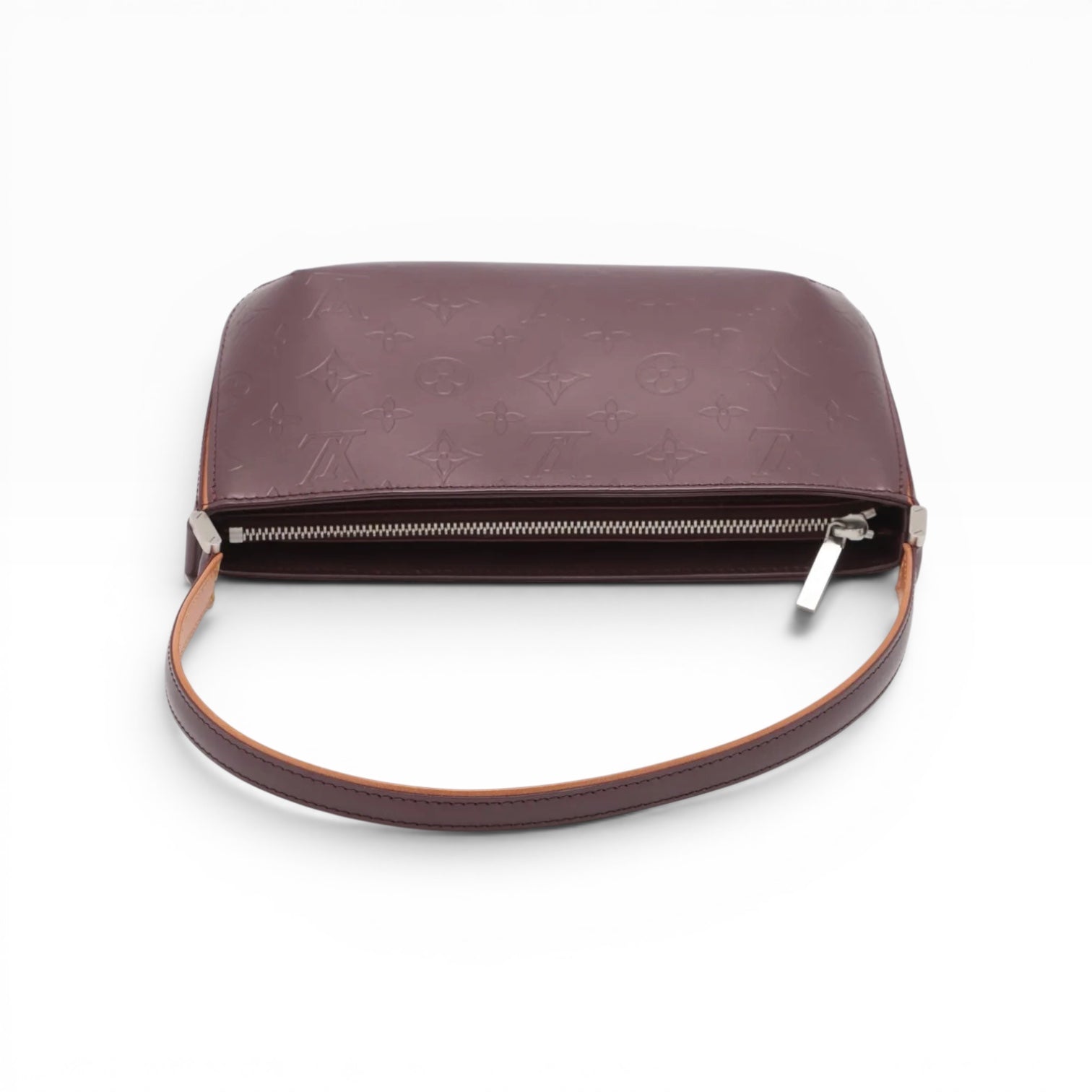 Louis Vuitton Monogram Mat Fowler Maroon Shoulder Bag