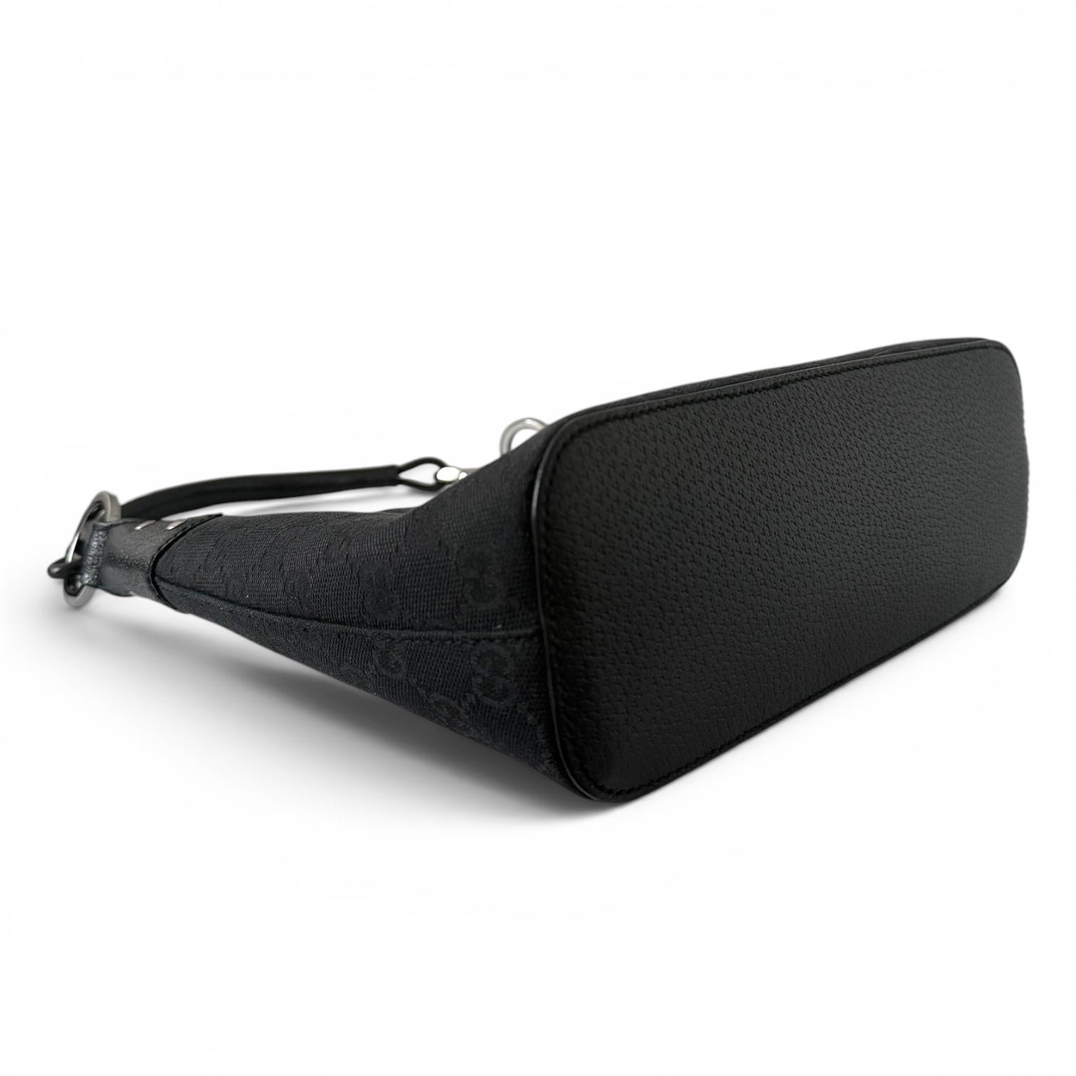 Gucci GG Canvas Hobo Black Shoulder Bag