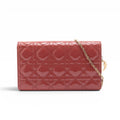 Christian Dior Patent Cannage Pouch with Chain