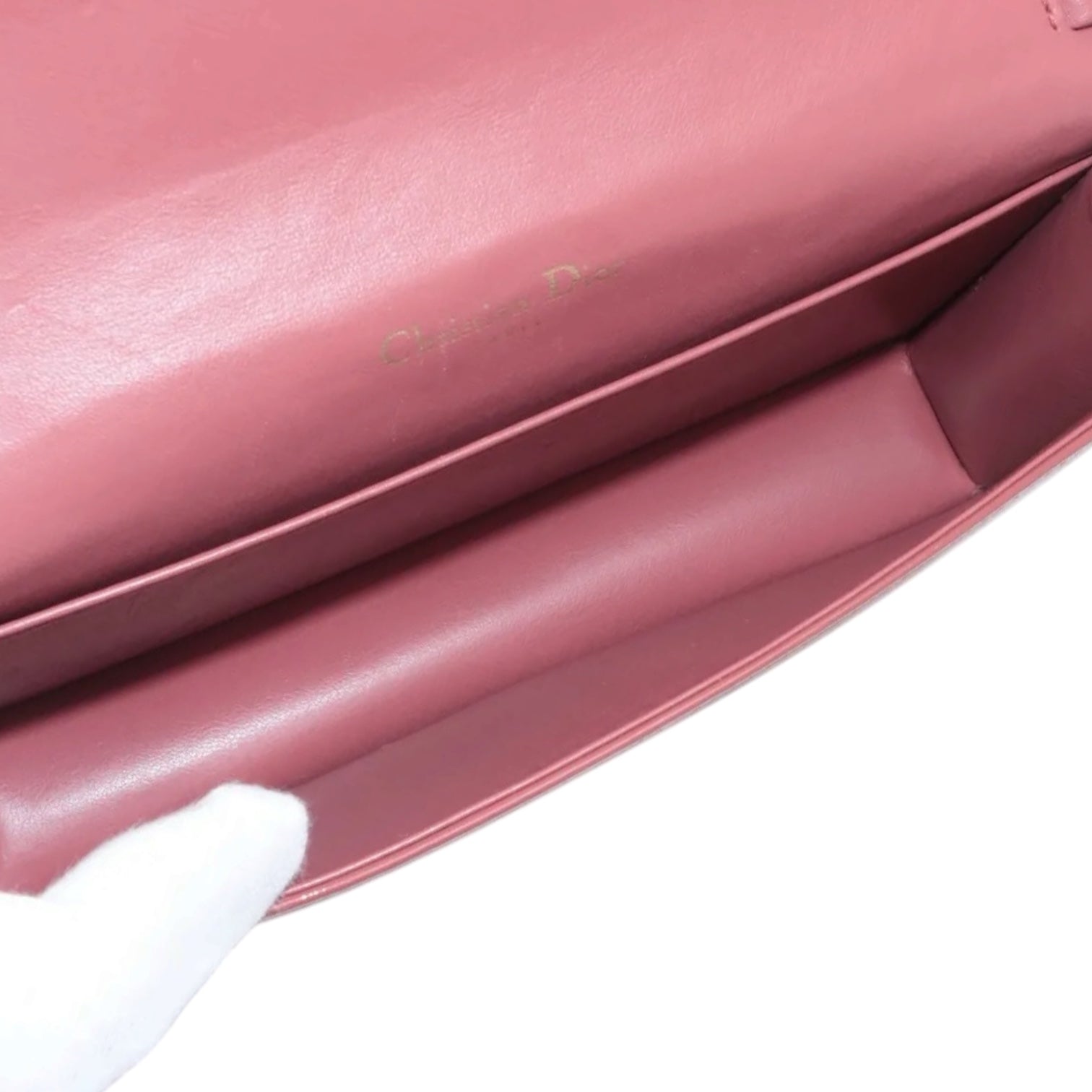 Christian Dior Patent Cannage Pouch with Chain