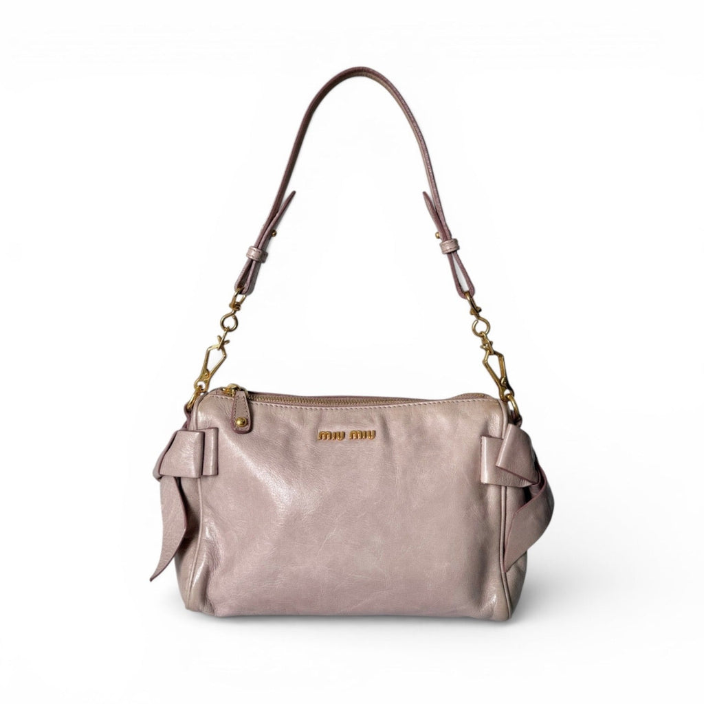 Miu Miu Pink Bow Shoulder Bag