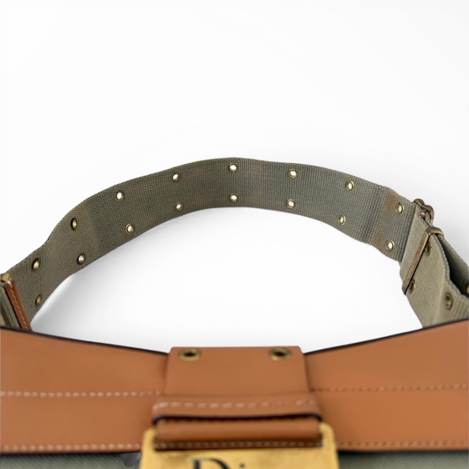 Christian Dior Street Chic Olive Green Columbus Shoulder Bag