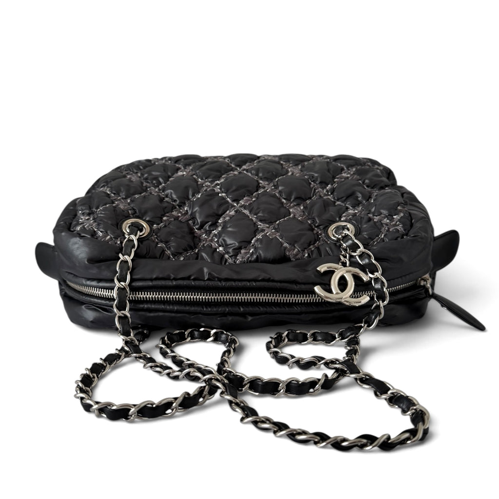 Chanel Tweed on Stitch Bowler Bag