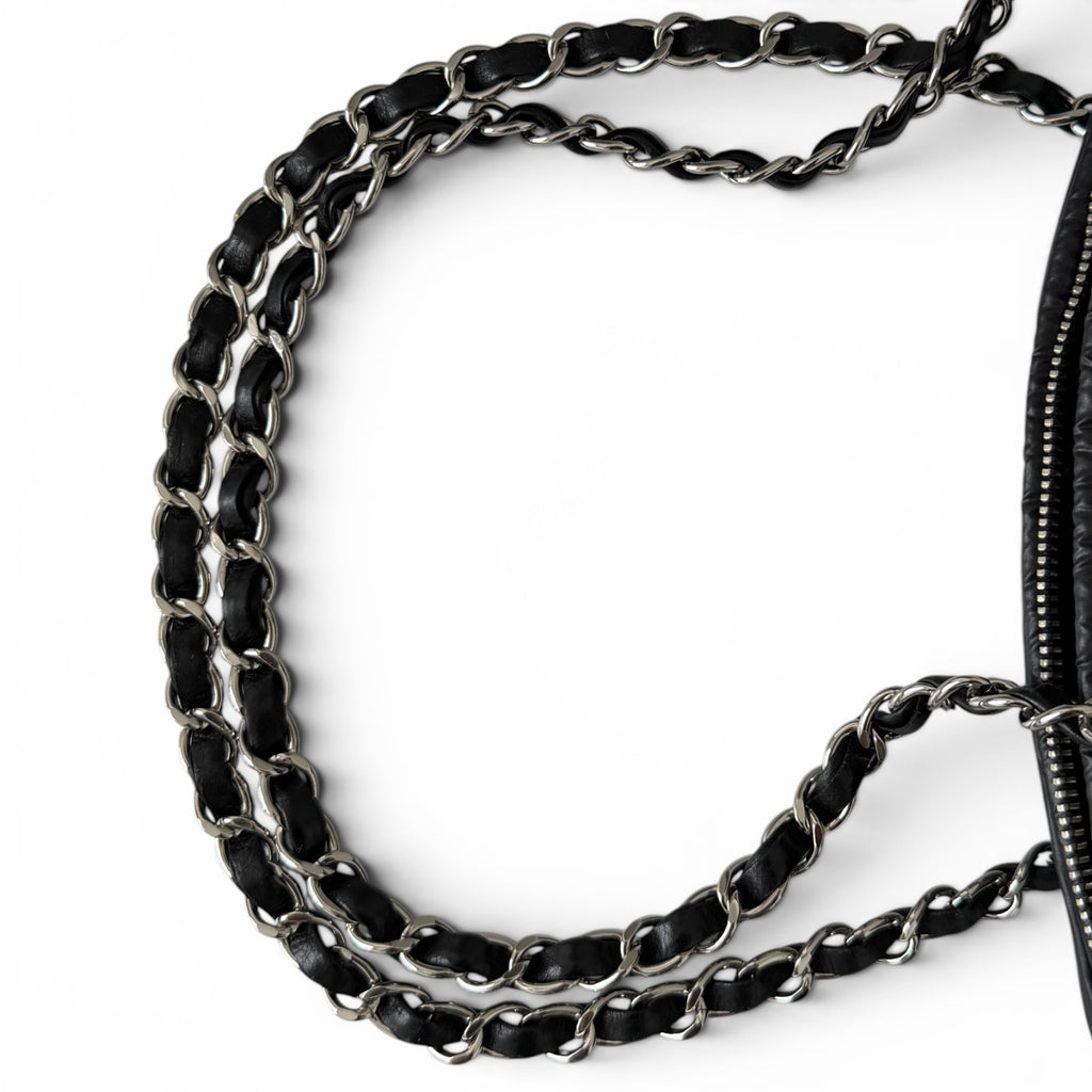 Chanel Tweed on Stitch Bowler Bag