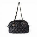 Chanel Tweed on Stitch Bowler Bag