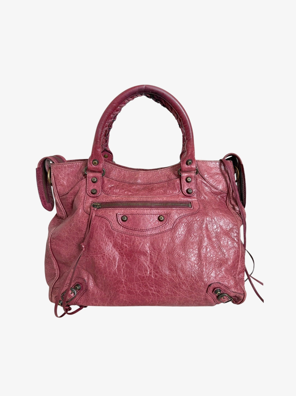 Balenciaga Classic Lambskin City Bag Pink Arena