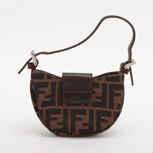 Fendi Zucca Mini Half Moon Baguette