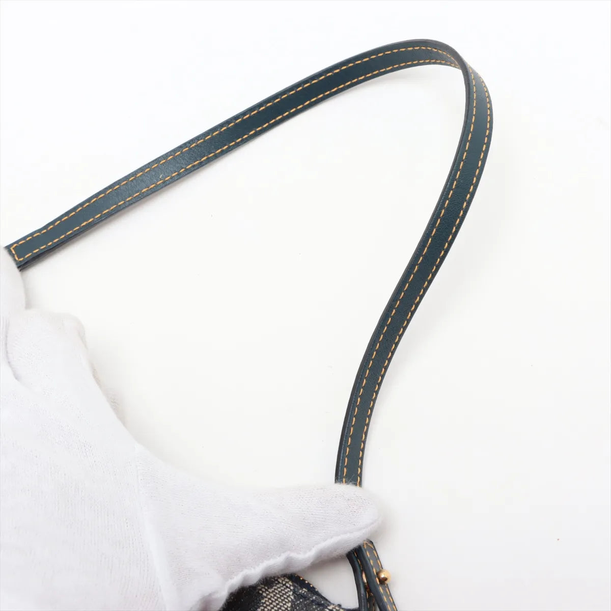 Christian Dior Navy Monogram Mini Saddle Pochette Bag