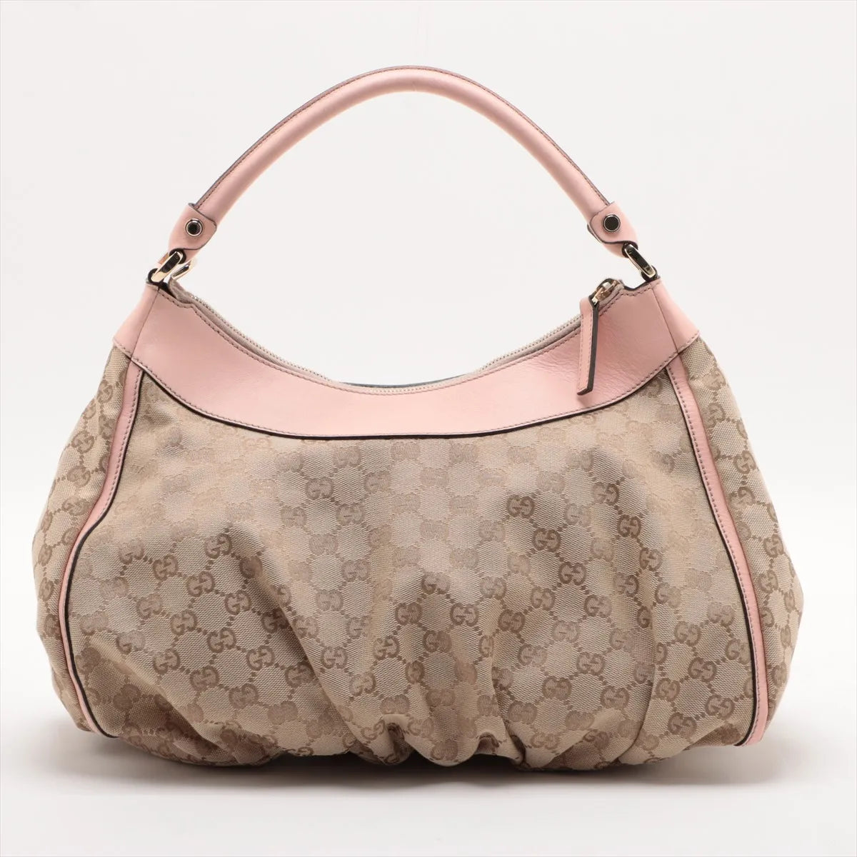 Gucci Pink GG Canvas Abbey D-Ring Hobo Bag