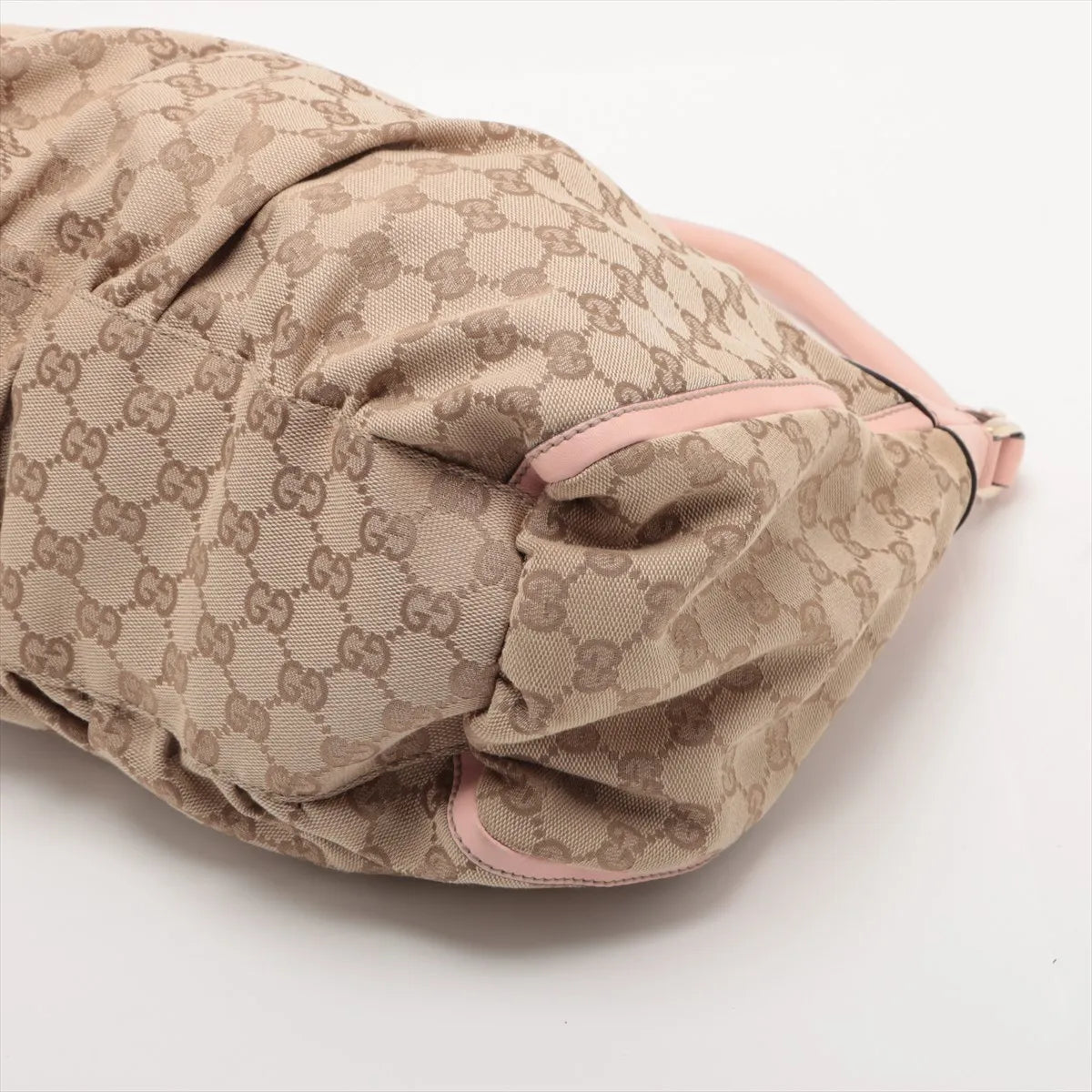 Gucci Pink GG Canvas Abbey D-Ring Hobo Bag