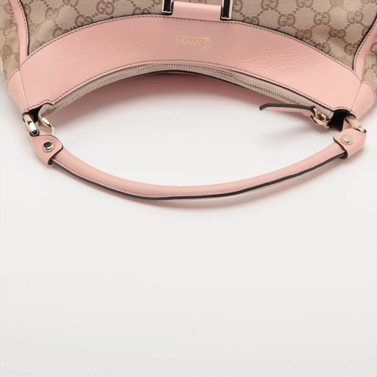 Gucci Pink GG Canvas Abbey D-Ring Hobo Bag