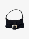 Fendi Zucca Neoprene Baguette Bag Black